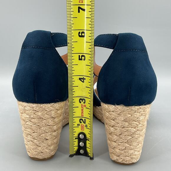 NEW Style & Co Women’s Seleeney Espadrille Wedge Sandals Navy Size 9W - Picture 4 of 11